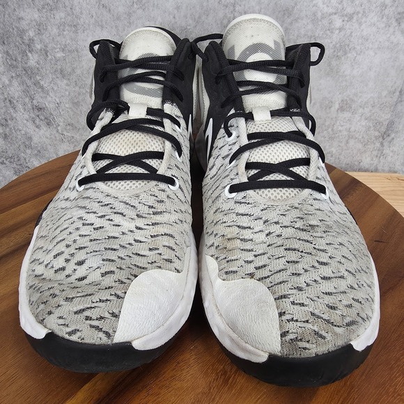 Nike‎ KD Trey 5 VIII Basketball Shoes Mens 14 White Black Sneakers CK2090-101 - Picture 3 of 11
